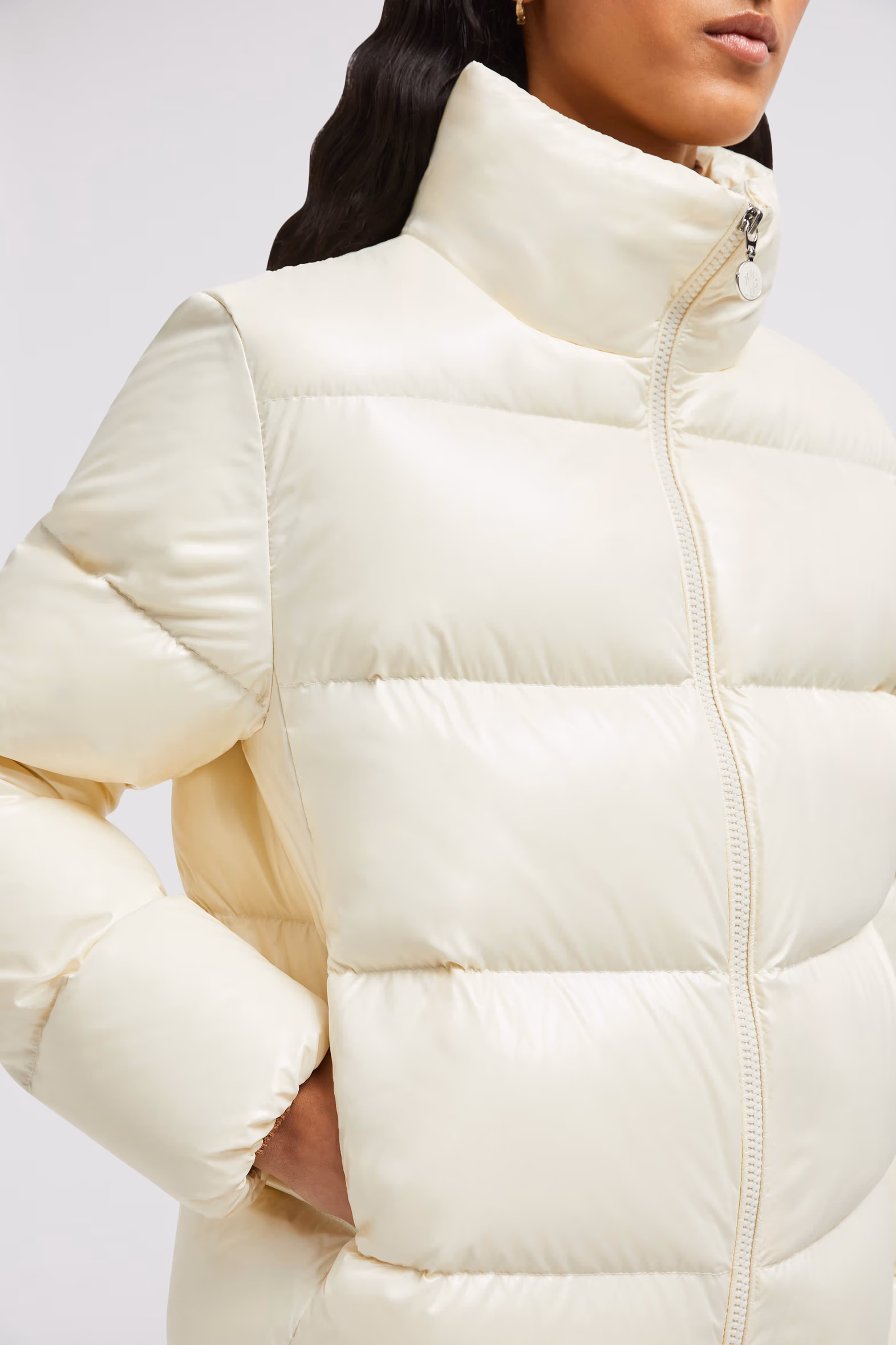 Abbadia Short Down Jacket Women Off White Moncler 6